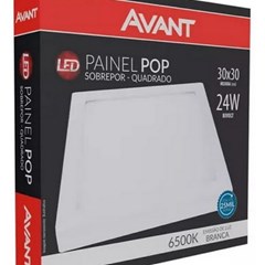 Painel Sobrepor Led Quadrado 24w 3000k Bivolt - Avant